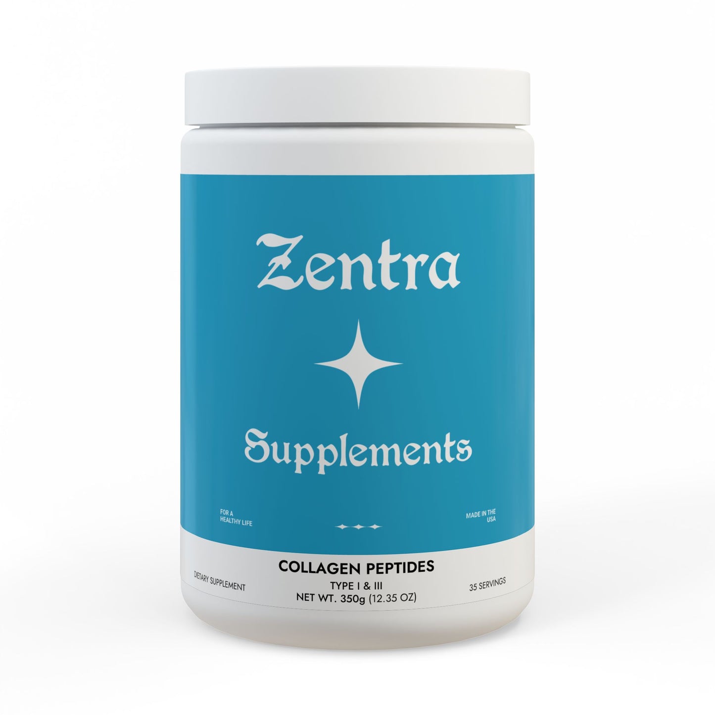 Collagen Peptides Type I & III Supplement (350g, 12.3oz)